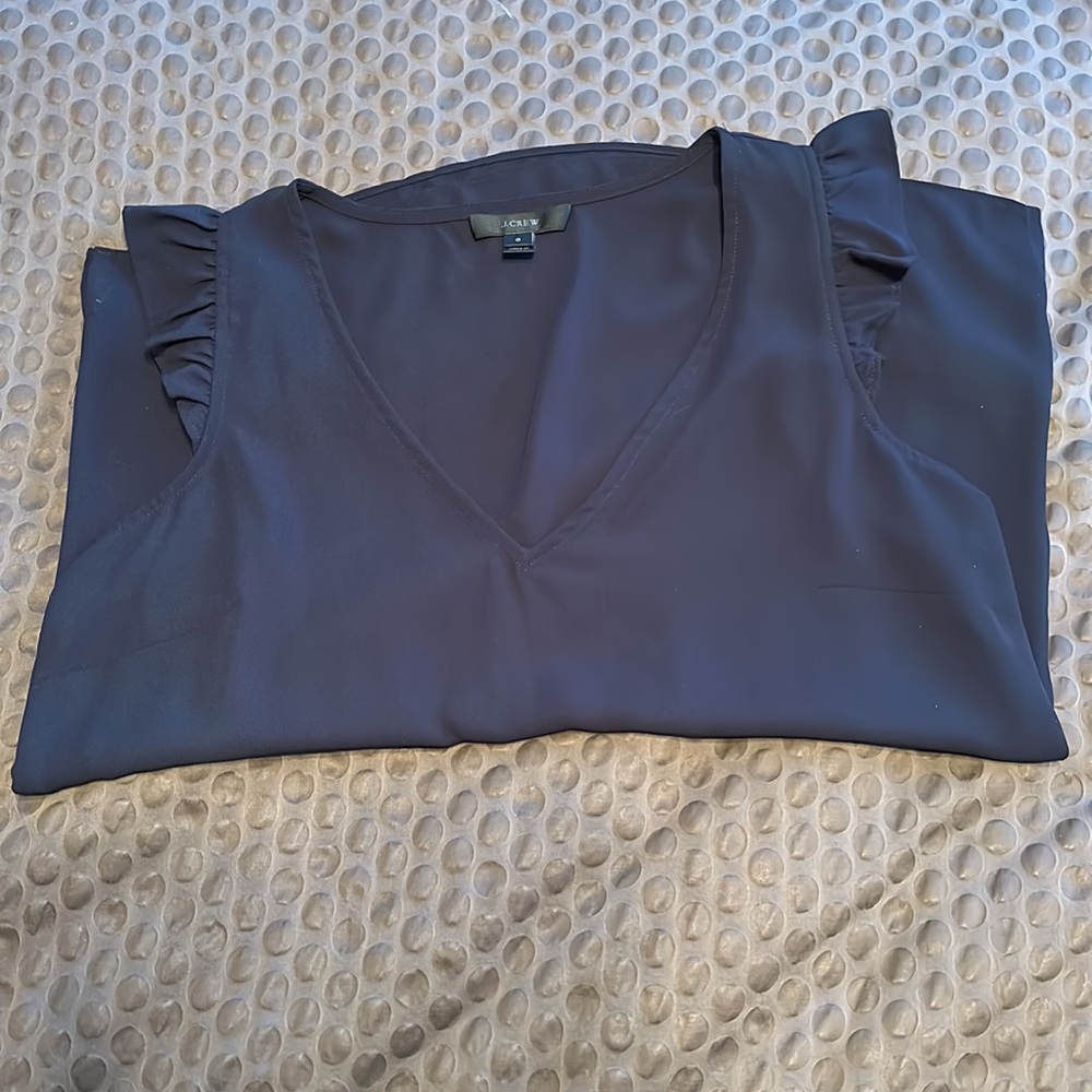JCrew Ruffle Tank - Picture 2 of 6